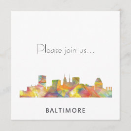 BALTIMORE MARYLAND SKYLINE WB1 - KAART