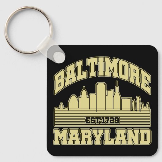 Baltimore, Maryland Sleutelhanger (Voorkant)