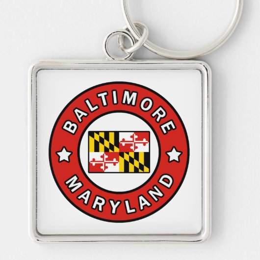 Baltimore Maryland Sleutelhanger (Voorkant)