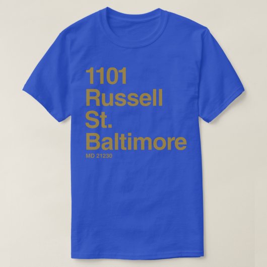 Baltimore Maryland Stadion T-shirt (Design voorkant)
