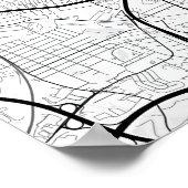 Baltimore, Maryland Stadsplattegrond + Markeer uw Poster (Hoek)