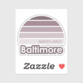 Baltimore Maryland Sticker (Vel)
