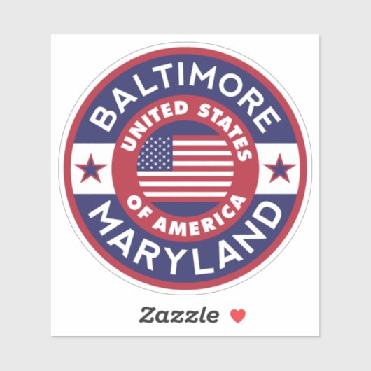 BALTIMORE, Maryland Sticker (Vel)