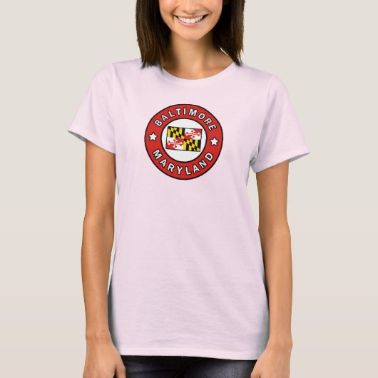 Baltimore Maryland T-shirt (Voorkant)