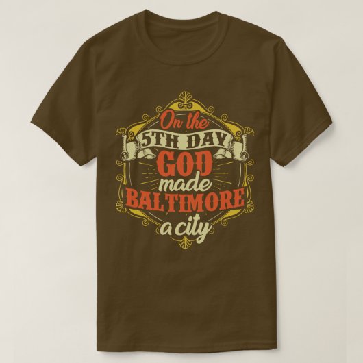 Baltimore Maryland T-shirt (Design voorkant)