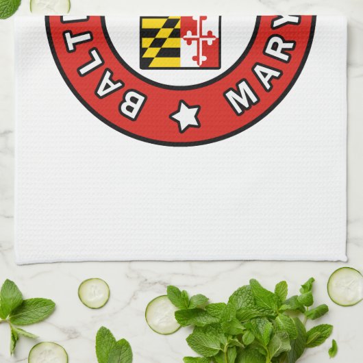 Baltimore Maryland Theedoek (Gevouwen)