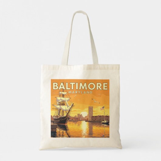  Baltimore Maryland Tote Bag (Achterkant)