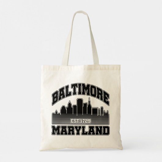 Baltimore, Maryland Tote Bag (Achterkant)