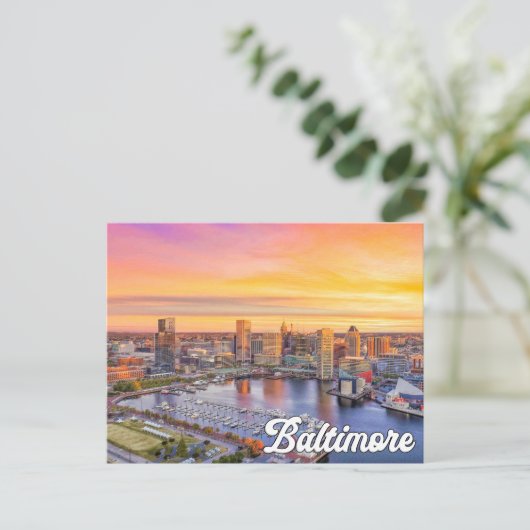 Baltimore, Maryland, Verenigde Staten Briefkaart (Staand voorkant)
