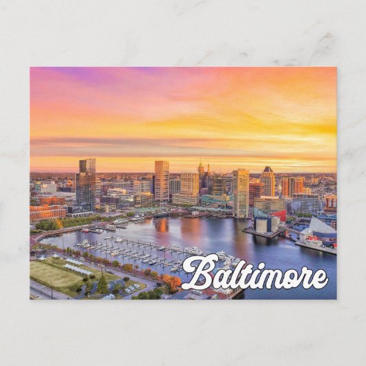 Baltimore, Maryland, Verenigde Staten Briefkaart (Voorkant)