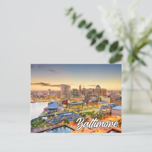 Baltimore, Maryland, Verenigde Staten Briefkaart (Staand voorkant)