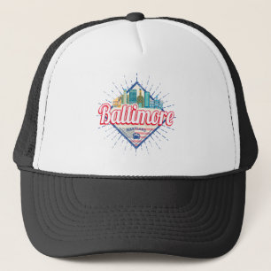 Baltimore Maryland Verenigde Staten Skyline  Trucker Pet