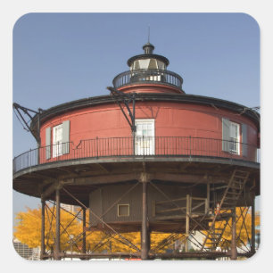 BALTIMORE, MARYLAND. Verenigde Staten. Zeven voet  Vierkante Sticker