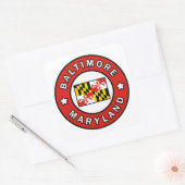 Baltimore Maryland Vierkante Sticker (Envelop)