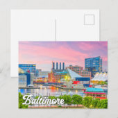 Baltimore, Maryland, VS Briefkaart (Voorkant / Achterkant)