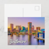 Baltimore, Maryland, VS Briefkaart (Voorkant / Achterkant)
