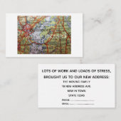 Baltimore Maryland We hebben nieuwe adres Kaart ve (Voorkant / Achterkant)