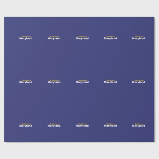 Baltimore, Maryland Wrapping Paper Cadeaupapier (Vlak)