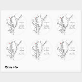 Baltimore Maryland Zwart Wit Trouwgunst Ronde Sticker (Vel)