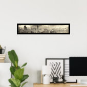 Baltimore MD Big Fire Foto 1904 Poster (Thuiskantoor)