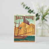 Baltimore, MD Briefkaart (Staand voorkant)