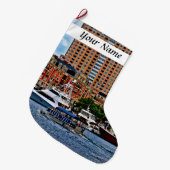 Baltimore MD - Inner Harbor Water Taxi Grote Kerstsok (Voorkant (Hangend))