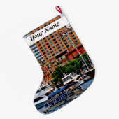 Baltimore MD - Inner Harbor Water Taxi Grote Kerstsok (Achterkant (Hangend))