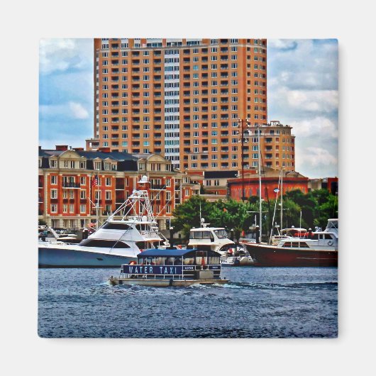 Baltimore MD - Inner Harbour Water Taxi Magneet (Voorkant)
