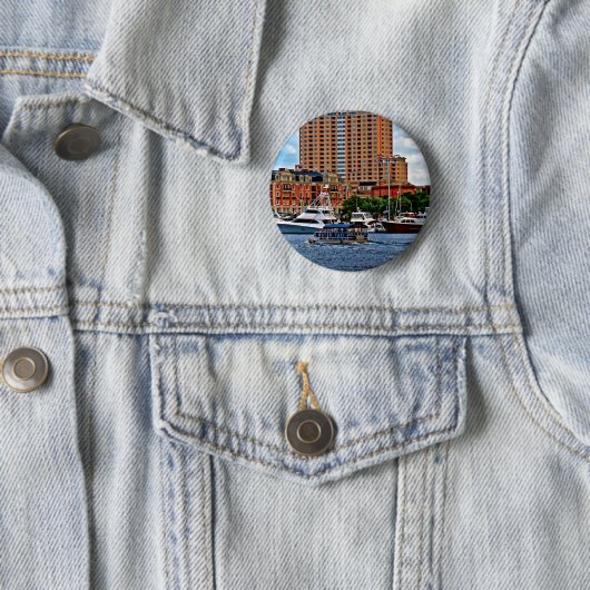 Baltimore MD - Inner Harbour Water Taxi Ronde Button 5,7 Cm (In situ)