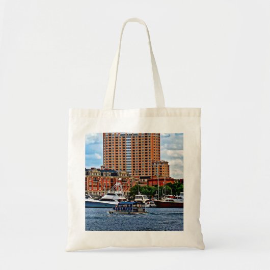 Baltimore MD - Inner Harbour Water Taxi Tote Bag (Voorkant)