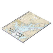 Baltimore MD Latitude Longitude Nautical Chart Notitieboek (Linkerzijde)