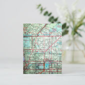 BALTIMORE, MD Map Briefkaart (Staand voorkant)