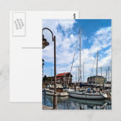 Baltimore MD - Marina Near Fells Point Briefkaart (Voorkant / Achterkant)