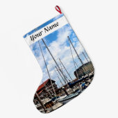 Baltimore MD - Marina Near Fells Point Grote Kerstsok (Achterkant (Hangend))