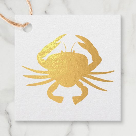 Baltimore MD Maryland Crab Crustacean Seafood Bedankjes Labels (Voorkant)