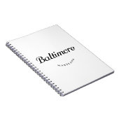 Baltimore MD Notitieboek (Rechterzijde)