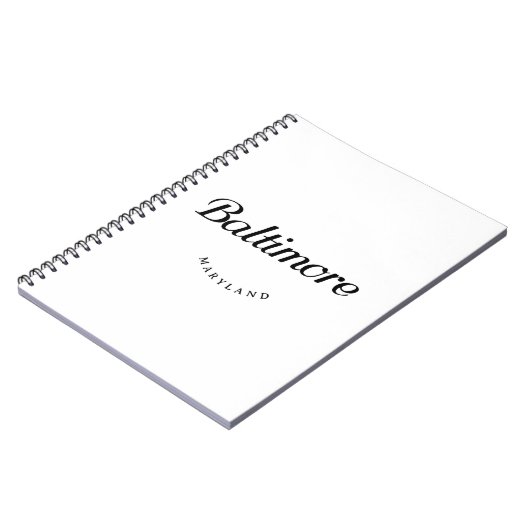 Baltimore MD Notitieboek (Linkerzijde)