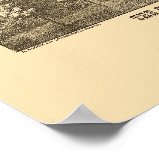 Baltimore, MD Panoramic Map - 1880 Poster (Hoek)