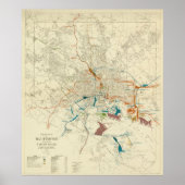  Baltimore MD Railroad Map (1922) Poster (Voorkant)