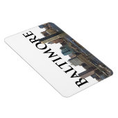 Baltimore MD Skyline met Baltimore in de lucht Magneet (Rechterzijde)