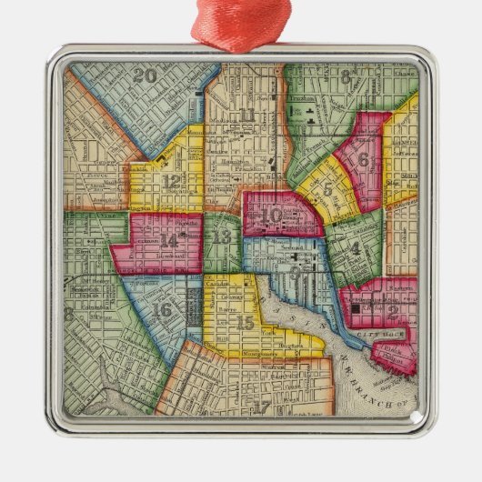 Baltimore Metalen Ornament (Voorkant)