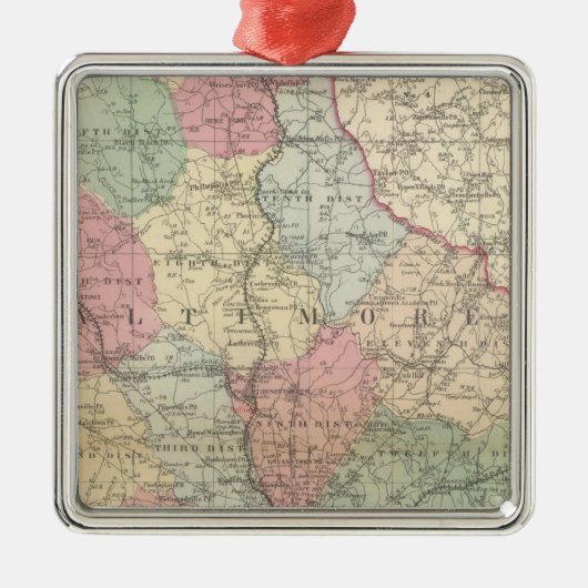 Baltimore Metalen Ornament (Voorkant)