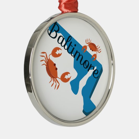 Baltimore Metalen Ornament (Rechts)