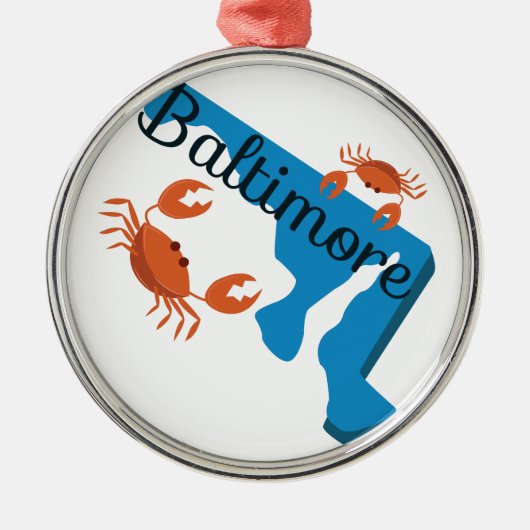 Baltimore Metalen Ornament (Voorkant)