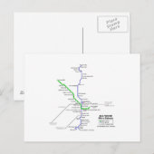 Baltimore-metro Briefkaart (Voorkant / Achterkant)