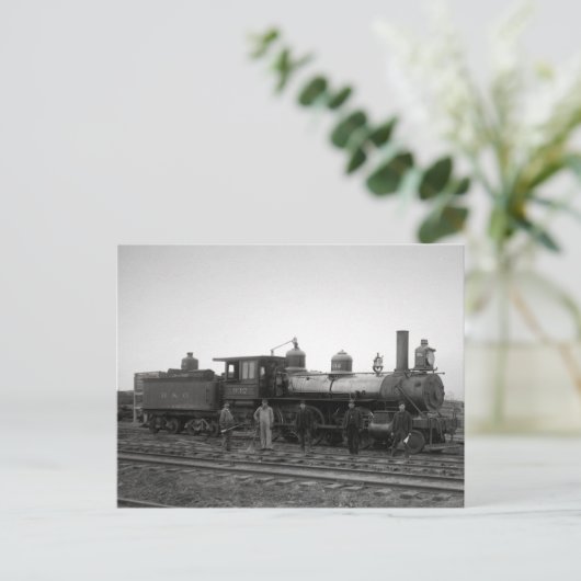 Baltimore & Ohio Railroad Engine # 932 -  Briefkaart (Staand voorkant)