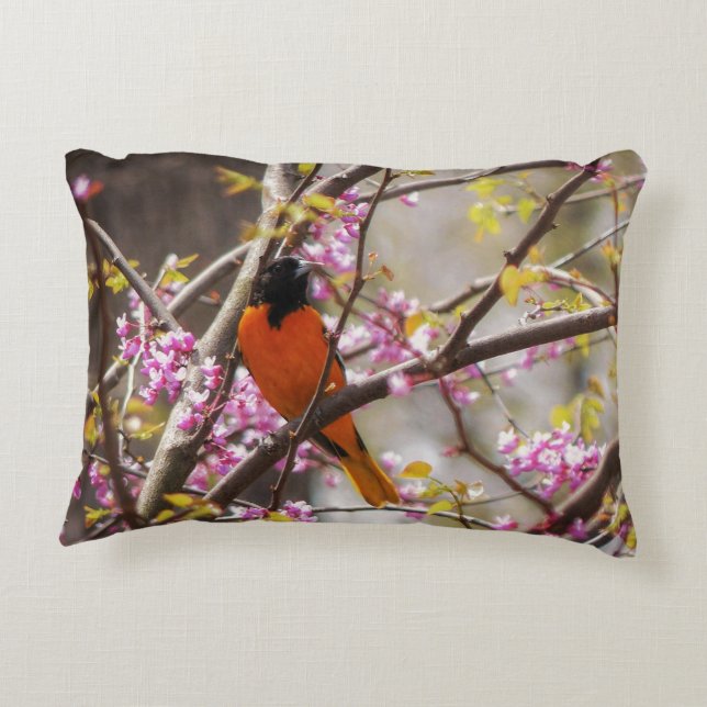 Baltimore Oriole Accent Kussen (Achterkant)