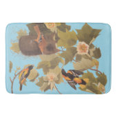 Baltimore Oriole Audubon Bird Family met Nest Badmat (Voorkant)