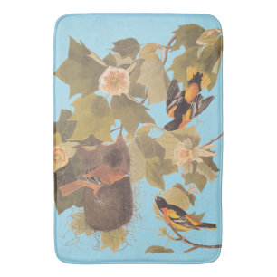 Baltimore Oriole Audubon Bird Family met Nest Badmat