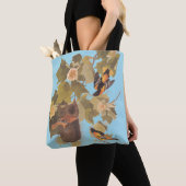 Baltimore Oriole Audubon Birds in Poplar Tree Tote Bag (Dichtbij)